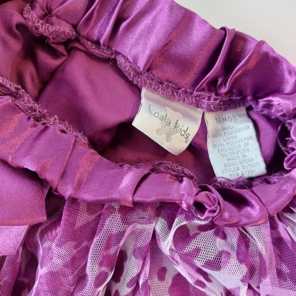 Purple Cheetah Print Tutu Skirt 18 Months - Picture 2 of 3